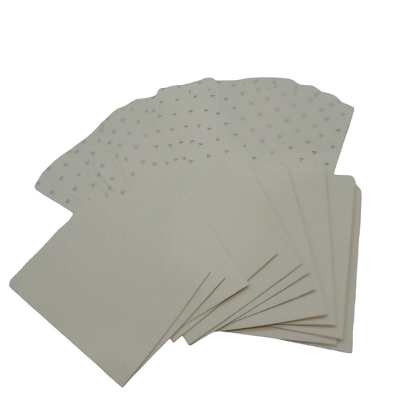 Set of 12 Vintage Blue Fleur de Lis On Off White Blank Note Cards Envelopes - Picture 6 of 6